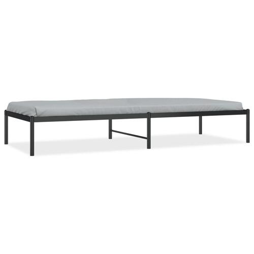 Sengeramme 80x200 cm metal sort