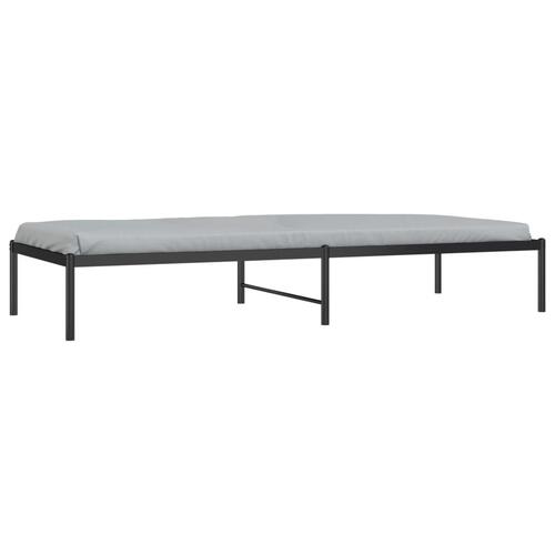 Sengeramme 80x200 cm metal sort