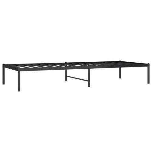 Sengeramme 80x200 cm metal sort