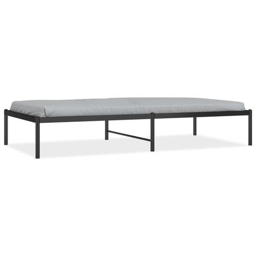 Sengeramme 90x190 cm metal sort