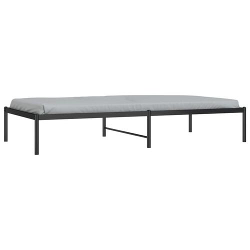 Sengeramme 90x190 cm metal sort