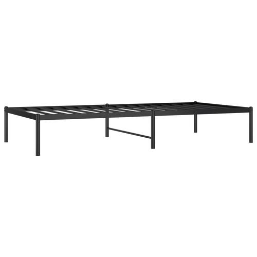 Sengeramme 90x190 cm metal sort
