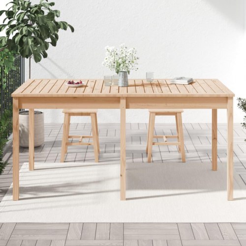 Havebord i massivt fyrretræ - 159,5 × 82,5 × 76 cm
