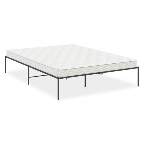 Sengeramme 140x200 cm metal sort