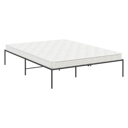 Sengeramme 140x200 cm metal sort