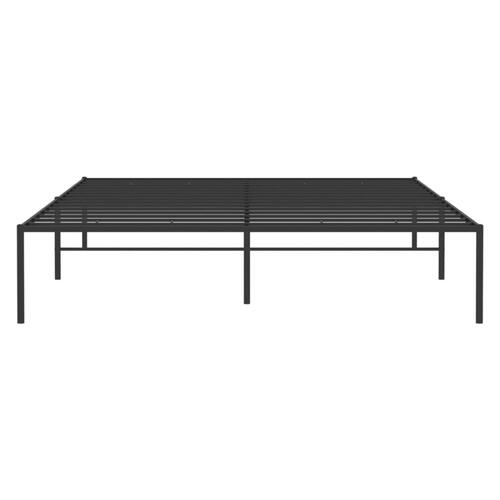 Sengeramme 140x200 cm metal sort