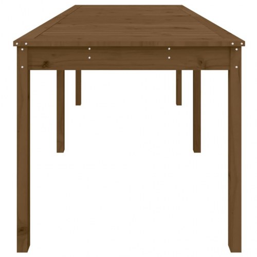Havebord i massivt fyrretræ - 159,5 × 82,5 × 76 cm, gyldenbrun