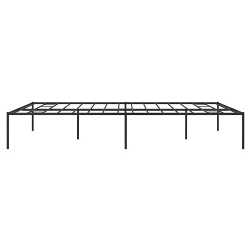 Sengeramme 140x190 cm metal sort