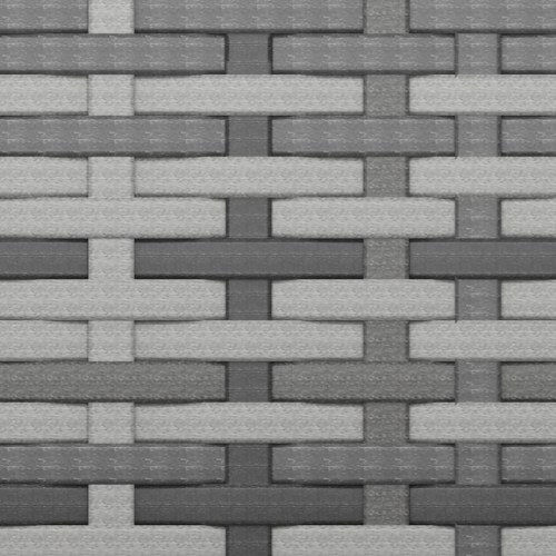 Fodskamler med hynder 4 stk. til haven polyrattan grå