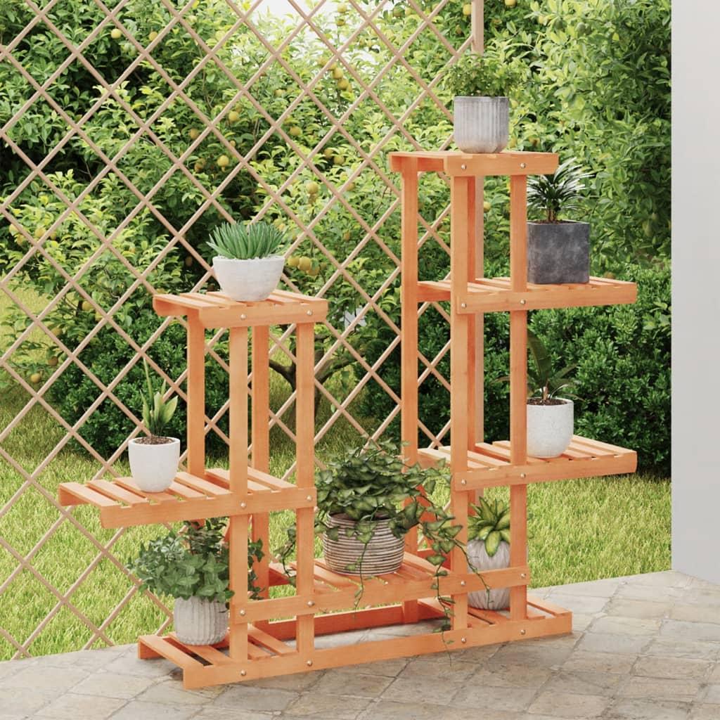 Blomsterstativ 95x25x96 cm massivt fyrretræ