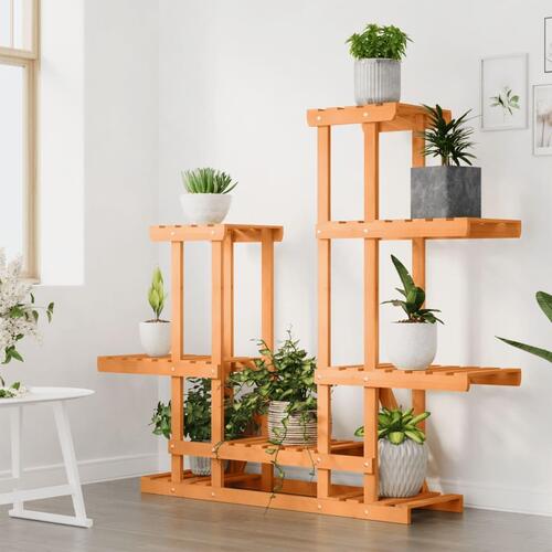 Blomsterstativ 95x25x96 cm massivt fyrretræ