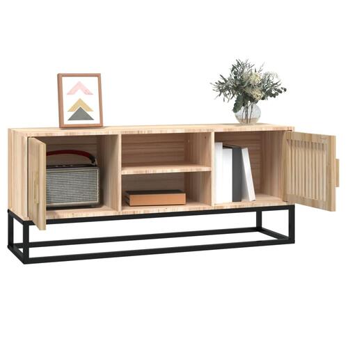 Tv-bord 105x30x45 cm konstrueret træ og jern