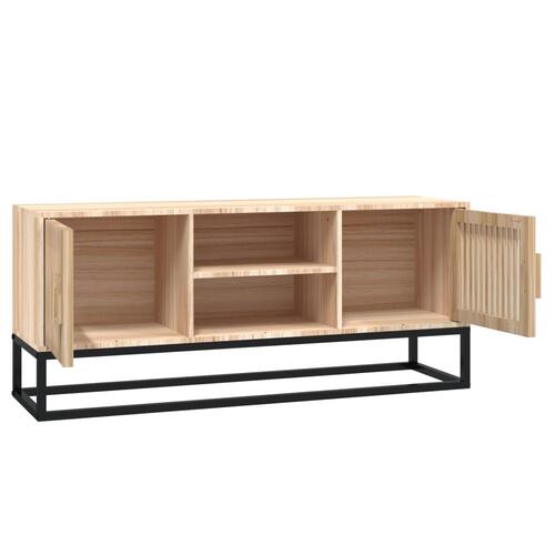 Tv-bord 105x30x45 cm konstrueret træ og jern
