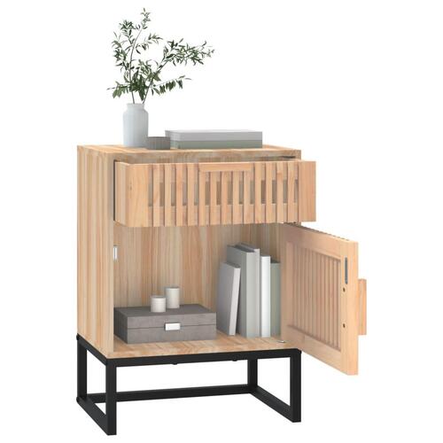 Sengeborde 2 stk. 40x30x55,5 cm konstrueret træ og jern