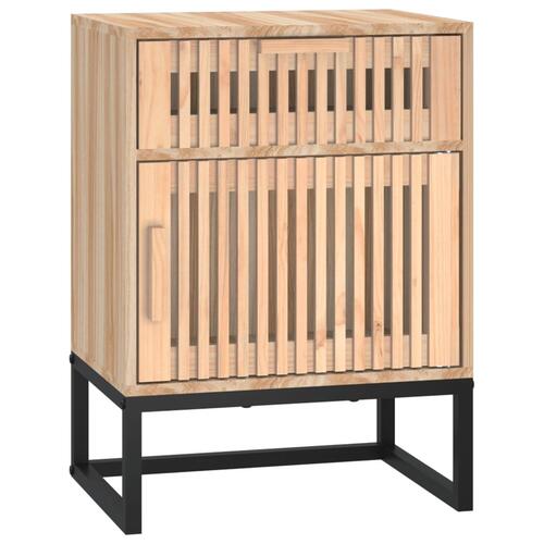 Sengeborde 2 stk. 40x30x55,5 cm konstrueret træ og jern