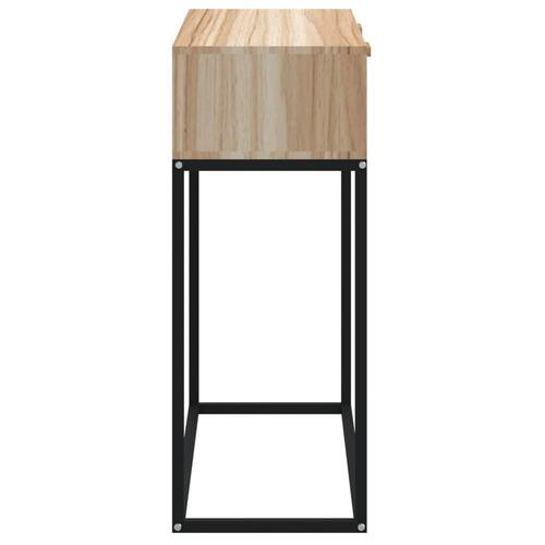 Konsolbord 80x30x75 cm konstrueret træ og jern