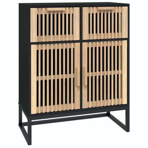 Skænk 60x30x75 cm konstrueret træ sort