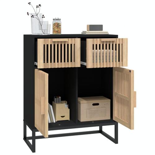 Skænk 60x30x75 cm konstrueret træ sort