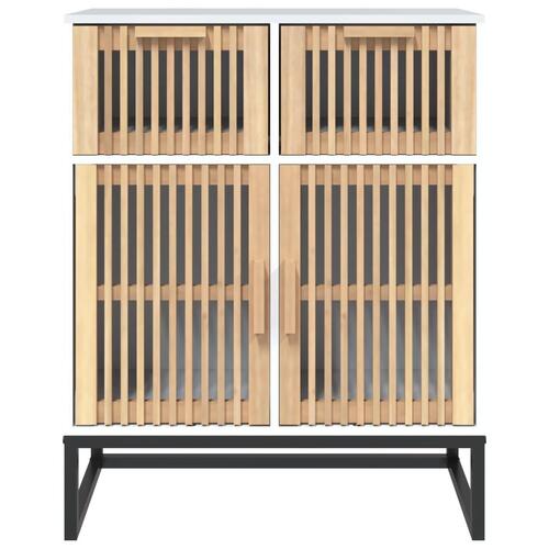 Skænk 60x30x75 cm konstrueret træ hvid