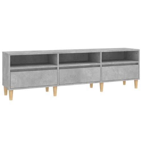 Tv-bord 150x30x44,5 cm konstrueret træ betongrå