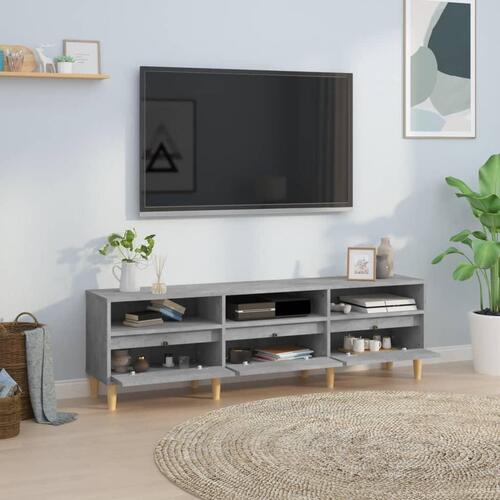 Tv-bord 150x30x44,5 cm konstrueret træ betongrå