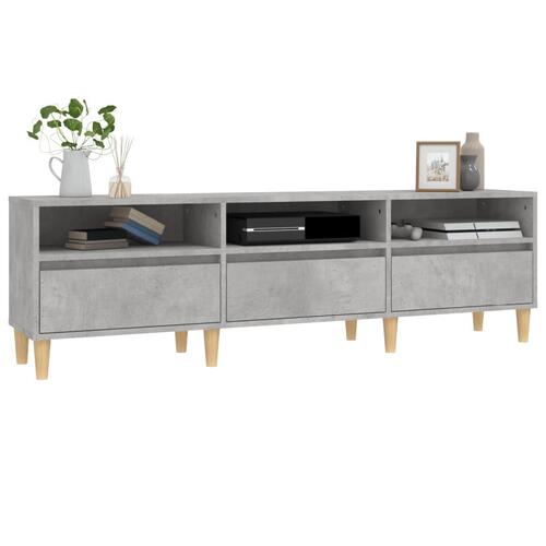 Tv-bord 150x30x44,5 cm konstrueret træ betongrå
