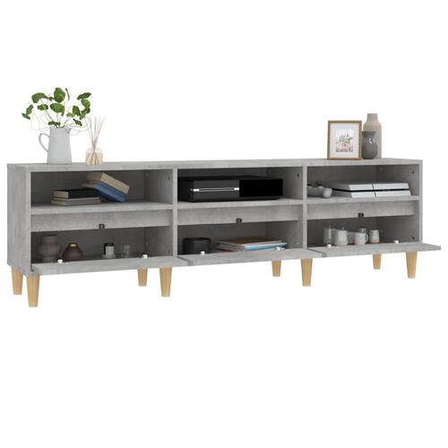 Tv-bord 150x30x44,5 cm konstrueret træ betongrå