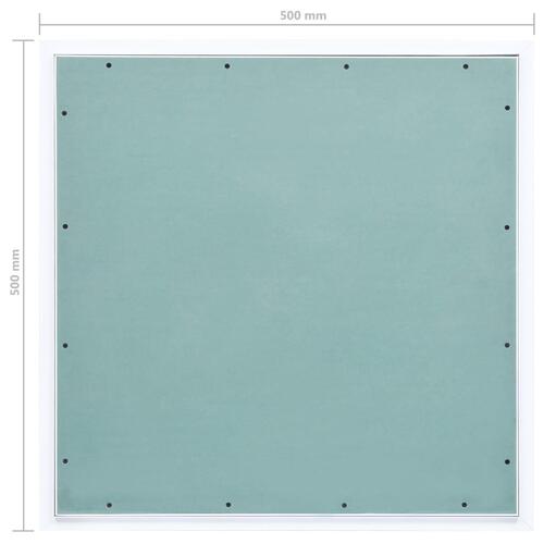 Adgangspanel med aluminiumsramme og gipsplade 500x500 mm