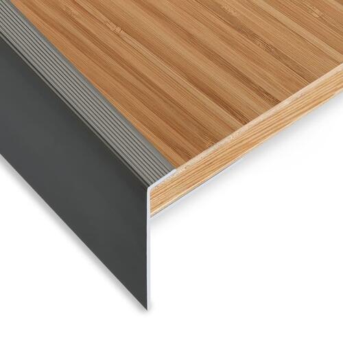 15 stk. trappelister F-facon 100 cm aluminium brun