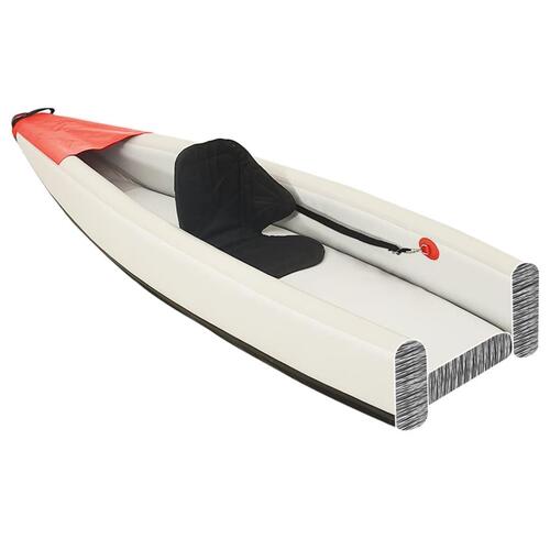 Oppustelig kajak 424x81x31 cm polyester rød