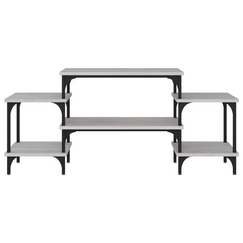 Tv-bord 117x35x52 cm konstrueret træ grå sonoma-eg