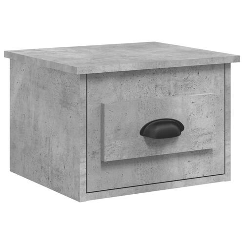 Væghængte sengeborde 2 stk. 41,5x36x28 cm betongrå