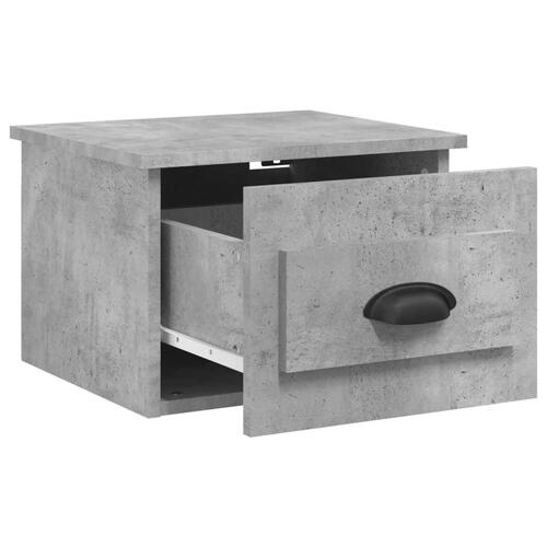 Væghængte sengeborde 2 stk. 41,5x36x28 cm betongrå