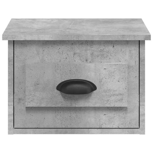 Væghængte sengeborde 2 stk. 41,5x36x28 cm betongrå