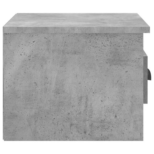 Væghængte sengeborde 2 stk. 41,5x36x28 cm betongrå
