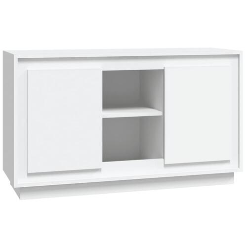 Skænk 102x35x60 cm konstrueret træ hvid