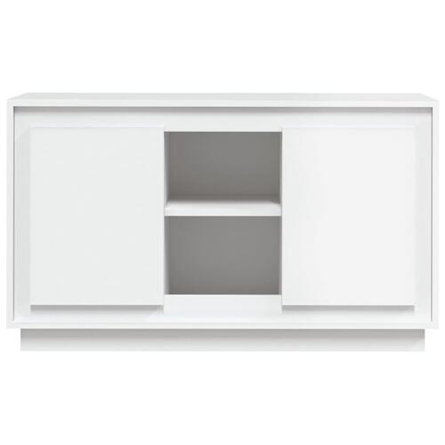 Skænk 102x35x60 cm konstrueret træ hvid