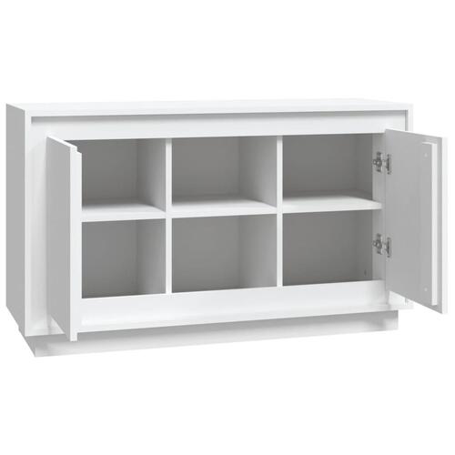 Skænk 102x35x60 cm konstrueret træ hvid