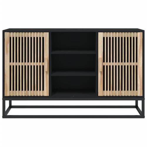 Skænk 105x30x65 cm konstrueret træ sort