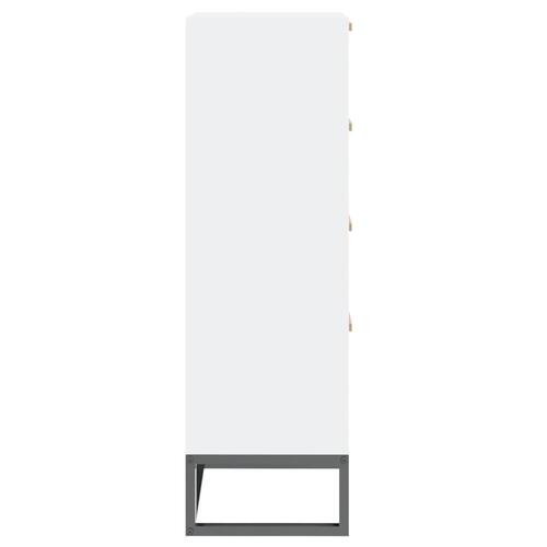Kommode 40x30x95 cm konstrueret træ hvid