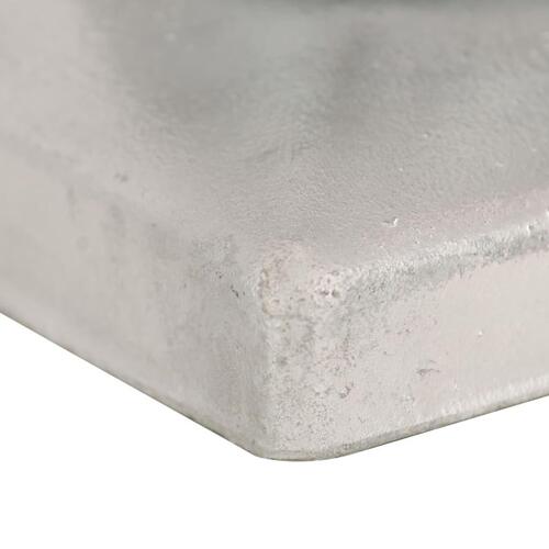 Kugleformede stolpehætter 6 stk. 81x81 mm galvaniseret metal