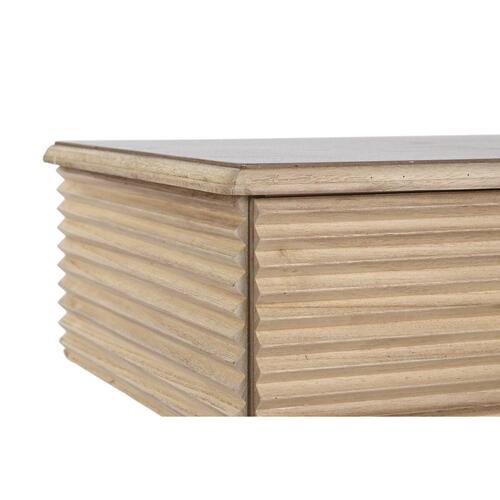 Konsol 100 x 40 x 76 cm Gylden Lys brun Paulonia træ Træ MDF