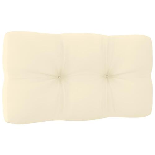Hynde til pallesofa 70x40x12 cm cremefarvet