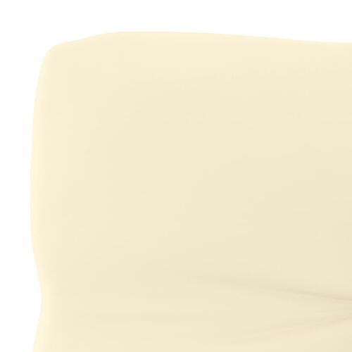 Hynde til pallesofa 70x40x12 cm cremefarvet