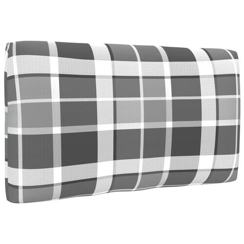 Hynde til pallesofa 70x40x12 cm gråternet mønster
