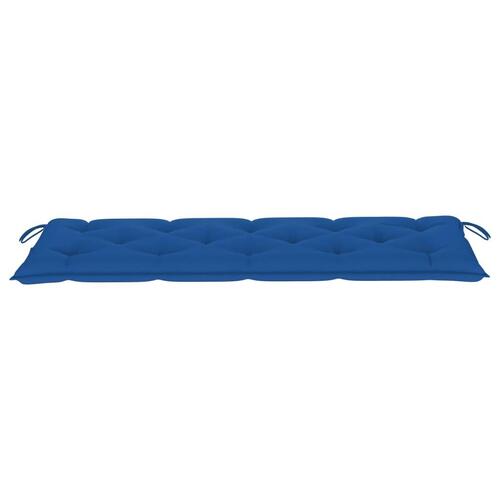 Hynde til havebænk 150x50x7 cm stof blå