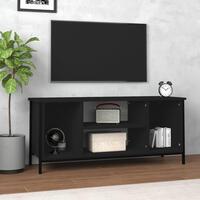 Tv-bord 102x35x45 cm konstrueret træ sort