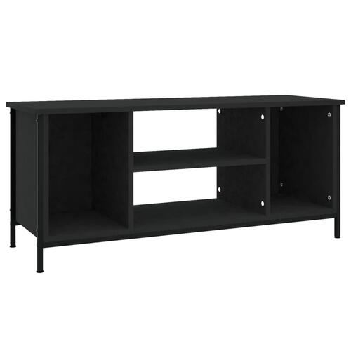 Tv-bord 102x35x45 cm konstrueret træ sort