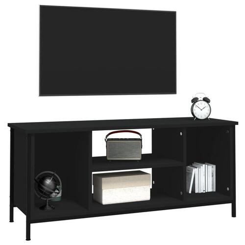 Tv-bord 102x35x45 cm konstrueret træ sort
