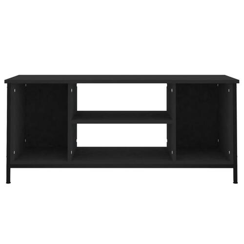 Tv-bord 102x35x45 cm konstrueret træ sort